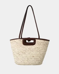 Forcast Rome Leather Palm Leaf Bag L Tan Best