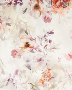 Forcast Rosy Floral Tiered Dress Cream Multi Sale