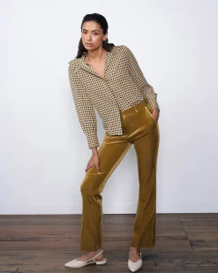 Forcast Rowan Corduroy Pants Dark Olive