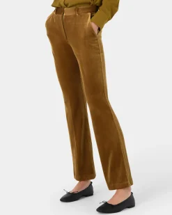 Forcast Rowan Corduroy Pants Dark Olive
