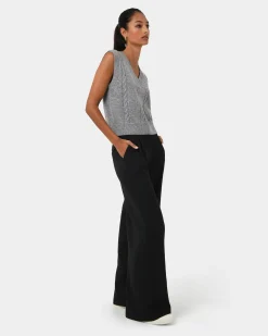 Forcast Rulia V-neck Knit Vest Grey Marle Hot