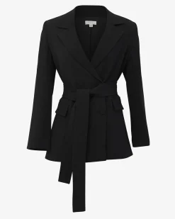 Forcast Rumy Double Breasted Blazer Black Discount
