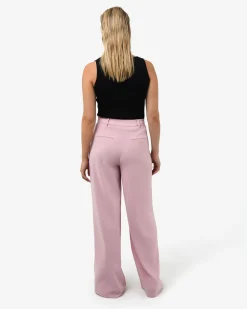 Forcast Rumy Wide Leg Tailored Pants Pink Online