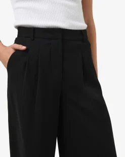 Forcast Rumy Wide Leg Tailored Pants Black