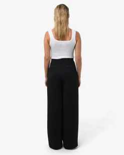 Forcast Rumy Wide Leg Tailored Pants Black