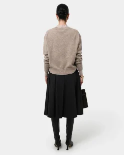Forcast Ryan Pleated Midi Skirt Black Discount