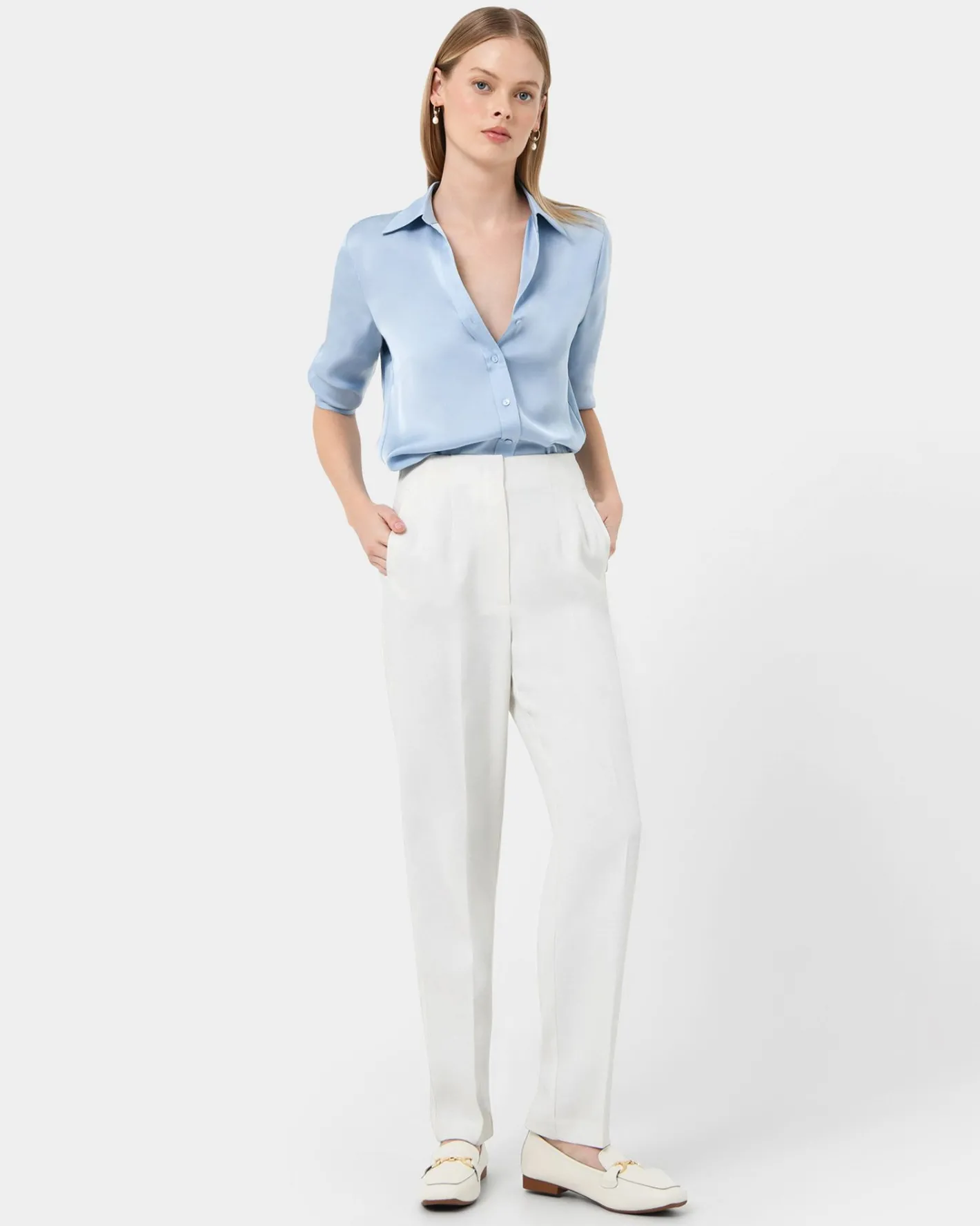 Forcast Rylan Tapered Pants Ivory Sale