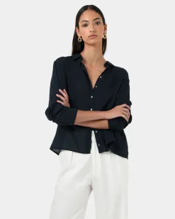 Forcast Rylie Shirt Navy Hot