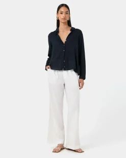 Forcast Rylie Shirt Navy Hot