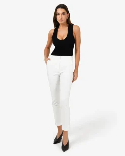 Forcast Safira High-waist Trousers Ivory