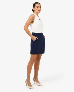 Forcast Safira Mini Skirt Navy Best