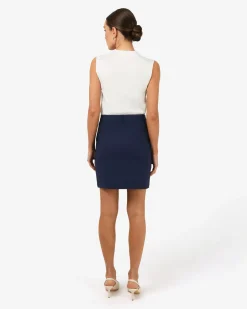 Forcast Safira Mini Skirt Navy Best