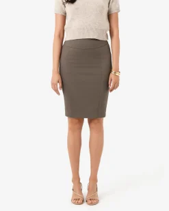 Forcast Safira Pencil Skirt Walnut Outlet