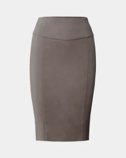 Forcast Safira Pencil Skirt Walnut Outlet