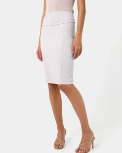Forcast Safira Pencil Skirt Grey Hot