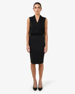 Forcast Safira Pencil Skirt Black Clearance