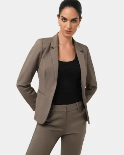 Forcast Safira Suit Jacket Walnut