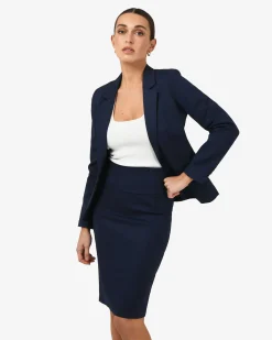 Forcast Safira Suit Jacket Navy