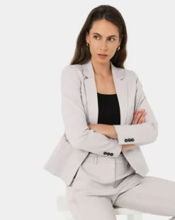 Forcast Safira Suit Jacket Grey Outlet