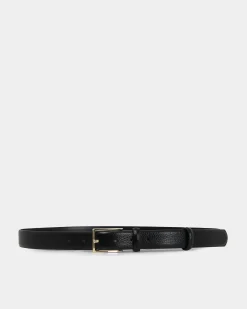 Forcast Saint Germain Leather Belt Black Gold