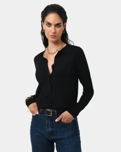 Forcast Saint Germain Leather Belt Black Gold