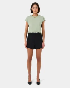 Forcast Sara Cotton Tee Mint Discount