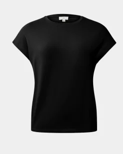 Forcast Sara Cotton Tee Black