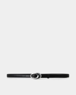 Forcast Serafina Leather Belt Black Outlet