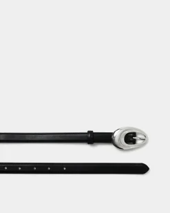 Forcast Serafina Leather Belt Black Outlet