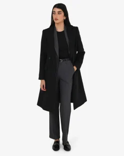 Forcast Skylar Hourglass Coat Black Discount