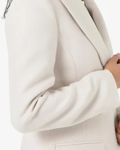 Forcast Skylar Hourglass Coat Cream New