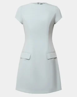 Forcast Sofia Panel Tailored Dress Baby Blue Hot