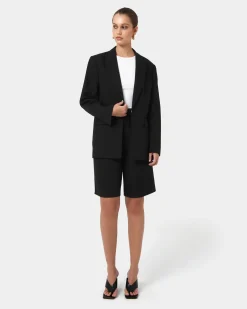 Forcast Sonique Tailored Blazer Black Clearance