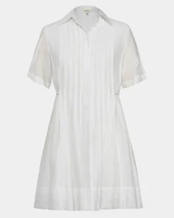 Forcast Sunshine Pleated Dress Ivory Hot