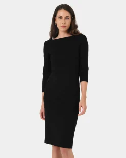 Forcast Sutton Ponte Dress Black Online