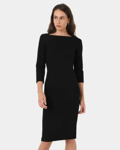 Forcast Sutton Ponte Dress Black Online