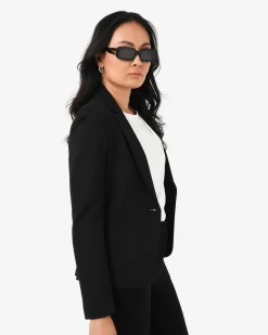 Forcast Sutton Single Breasted Blazer Black Hot