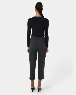 Forcast Tania Crew Neck Knit Black Clearance