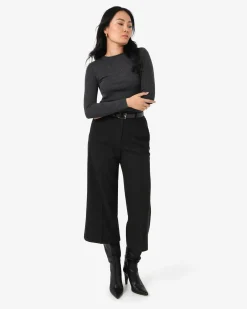 Forcast Tania Crew Neck Knit Charcoal Discount