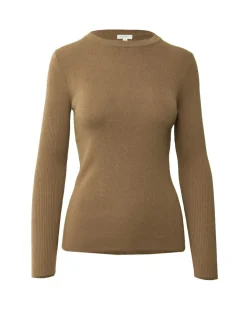 Forcast Tania Crew Neck Knit Tobacco