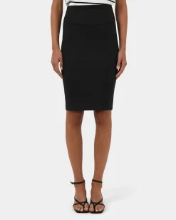 Forcast Taylor Pencil Skirt Black Discount