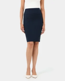 Forcast Taylor Pencil Skirt Navy Best