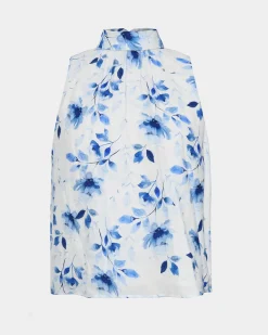 Forcast Tessie Halter Tie Top Watercolour Outlet