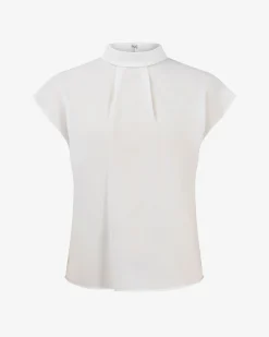 Forcast Tiara High Neck Shell Top White