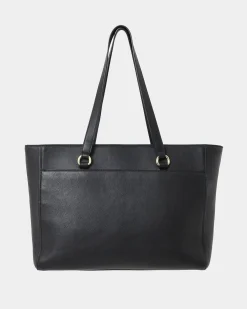 Forcast Valerie Leather Tote Bag Black Online