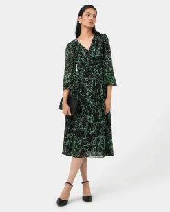 Forcast Veda Maxi Dress Green Multi Best