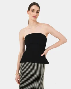 Forcast Veya Panel Bodice Black Clearance