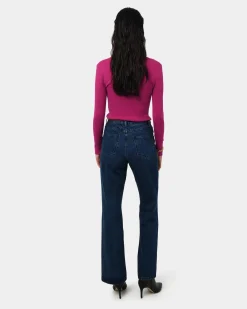 Forcast Vicky V-neck Knit Berry Clearance