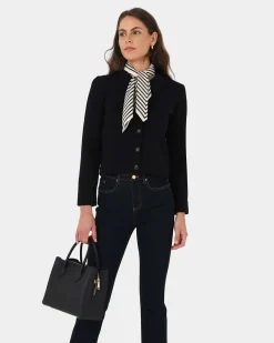 Forcast Willow Collar Cardigan Black New