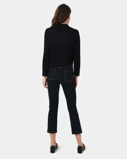 Forcast Willow Collar Cardigan Black New